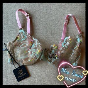 Honey Birdette Candy Aquamarine Size US 34DDD/F,  Aus 12E, UK 34E, EU 75F